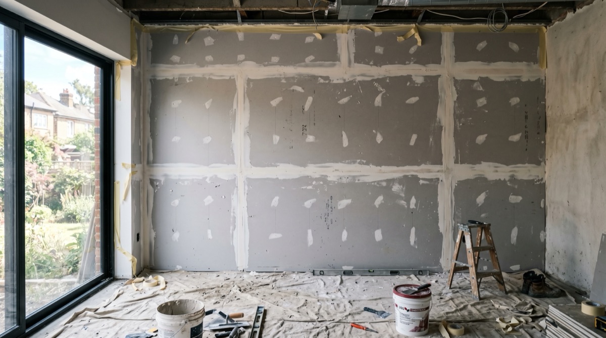 Finished interior space